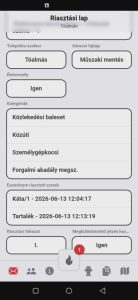 Riasztási lap 2