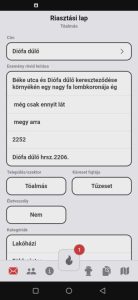 Riasztási lap