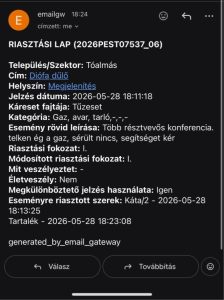 Riasztási lap