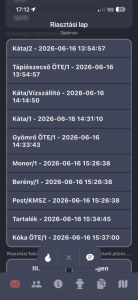 Riasztási lap 2