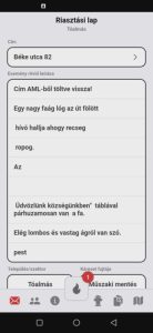 Riasztási lap
