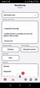 Riasztási lap