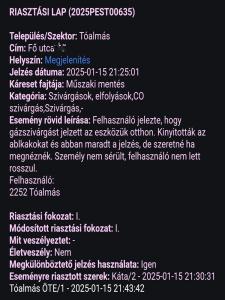 Riasztási lap 1
