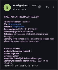Riasztási lap