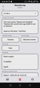 Riasztási lap