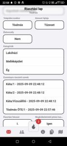 Riasztási lap 2